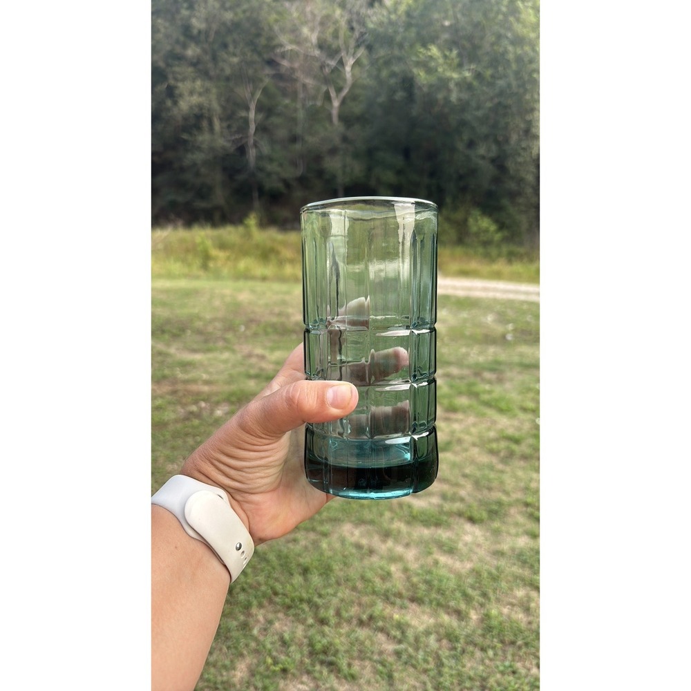 Anchor Hocking Tartan Green Iced Tea Glass Tumblers‎ 16 OZ. 3 Available